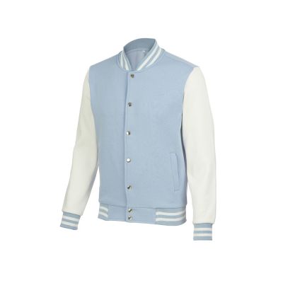 Бомбер Oxford, небесно-голубой/молочный, унисекс-0