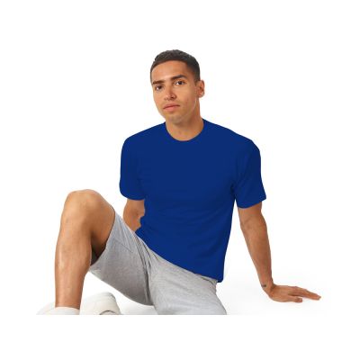 Футболка из френч терри Warsaw унисекс 220гр, кл. синий-3