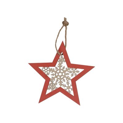 Подвеска деревянная Звездочка-1