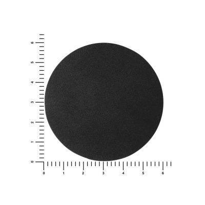 ПАТЧ КРУГ nubuk (чёрный) 6,0 х 6,0 см-1