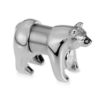 Часы Медведь, серебристый-2