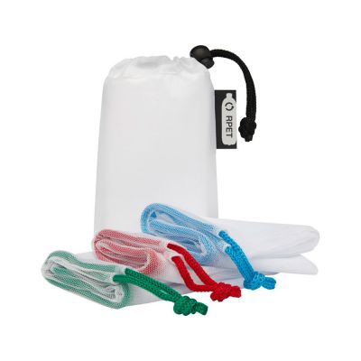 Набор сетчатых сумок из вторичного ПЭТ Trio-0