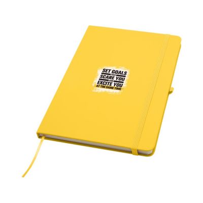 Блокнот Spectrum Plus формата A5 в твердой обложке - Желтый-4