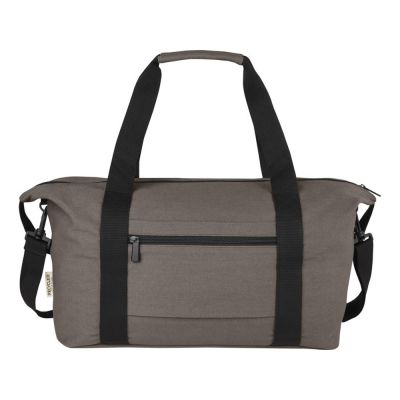 Спортивная сумка Joey из брезента, переработанного по стандарту GRS, объемом 25 л, серый-2