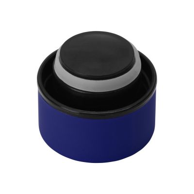 Вакуумная термобутылка Cask Waterline, soft touch, 500 мл, тубус, синий-4