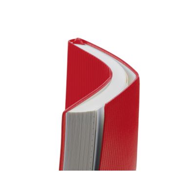 Набор блокнот в гибкой обложке А5 и металлическая шариковая ручка Nabokov, красный-6