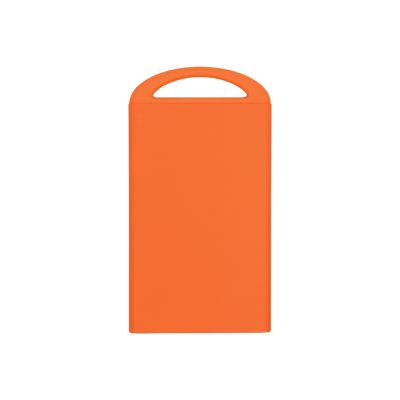 Портативное зарядное устройство Shine с зеркальной гравировкой, 4000 mAh, оранжевый-2