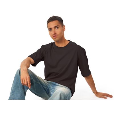 Футболка оверсайз Liyon унисекс, темно-серый-3