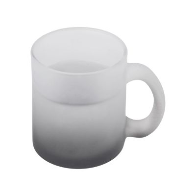 Стеклянная матовая кружка с градиентом для сублимации, черный Ombre Sub-4