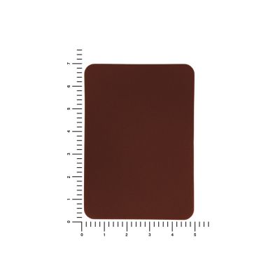 ПАТЧ ПРЯМОУГОЛНЫЙ nubuk (коричневый ) 5,0 х 7,0 см-2