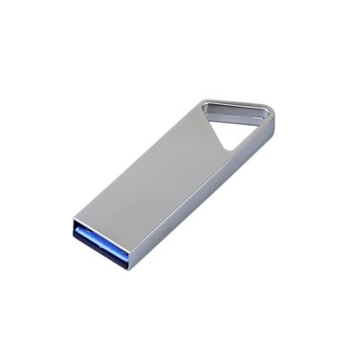 USB 2.0-флешка на 4 Гб с мини чипом, компактный дизайн, отверстие треугольной формы для цепочки-1