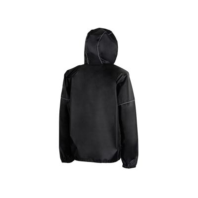 Короткий дождевик Tornado со светоотражающими элементами, черный-1