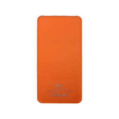 Портативное зарядное устройство Reserve с USB Type-C, 5000 mAh, оранжевый-2