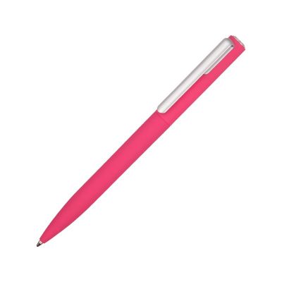 Ручка шариковая пластиковая Bon с покрытием soft touch, розовый-0