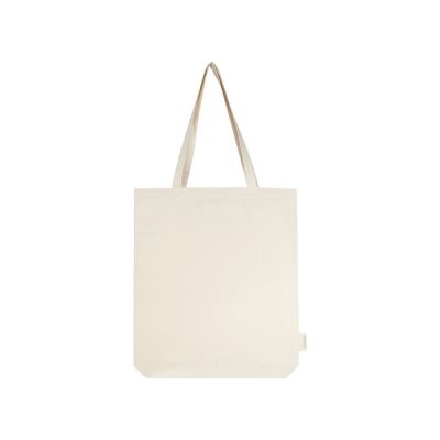 Orissa эко-сумка из органического материала GOTS с широким дном, 180 г/м², 11 л - Натуральный-1
