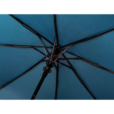 Зонт-полуавтомат Roof с куполом из переработанного пластика, морская волна 3025C-6