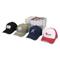 Коробка с образцами бейсболок из переработанных материалов - Белый