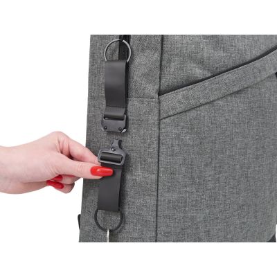 Отстегивающийся брелок-ремувка из эко-кожи Ninja, черный-4