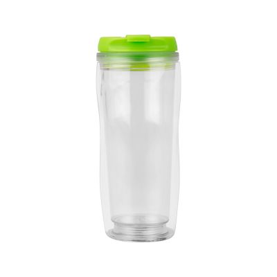 Термокружка Mony 400мл, под цифровую печать, прозрачный/зеленый-3