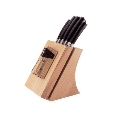 Набор из 5 кухонных ножей и блока для ножей с ножеточкой, NADOBA, серия DANA-2