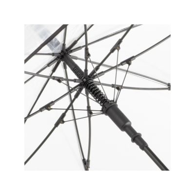 Зонт-трость 7112 Pure с прозрачным куполом, полуавтомат, прозрачный/черный-1