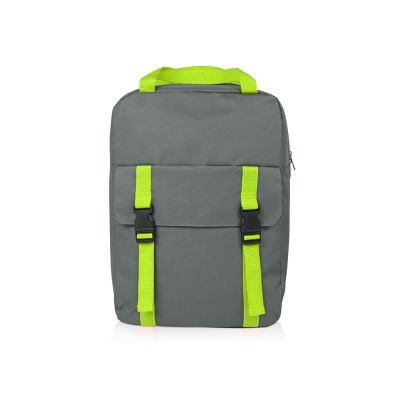 Рюкзак Lock, серый/зеленое яблоко-3