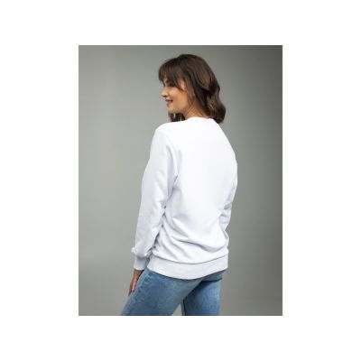 Толстовка втачной рукав. Модель 1 (Футер петлевой) (Размер 52-182, Цвет Белый)-8