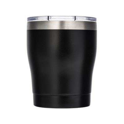 Вакуумная термокружка c керамическим покрытием Rodos, непротекаемая крышка, 350 мл, черный-3