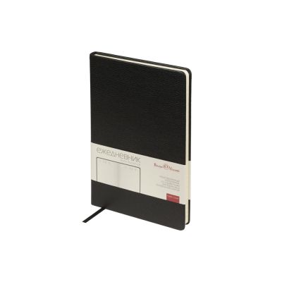 Ежедневник недатированный А5 Loft, черный-0