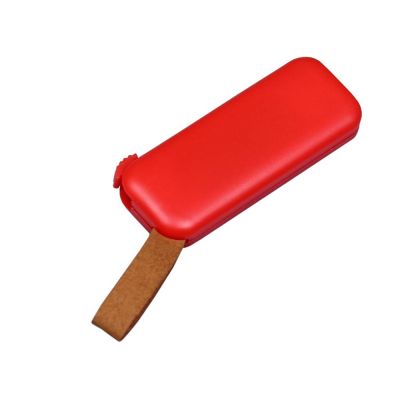 USB-флешка промо на 64 Гб прямоугольной формы, выдвижной механизм, красный-1