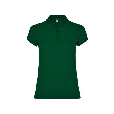 Рубашка поло Star женская, бутылочный зеленый-0