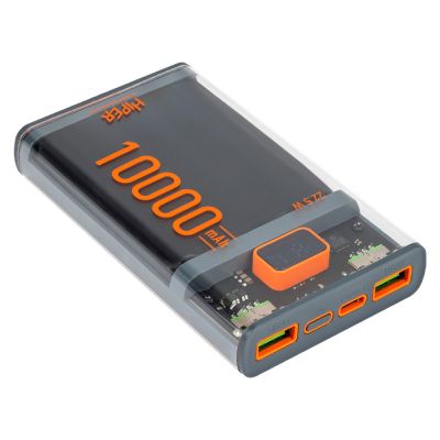 Внешний аккумулятор CORE X, 10000 mAh, черный-4