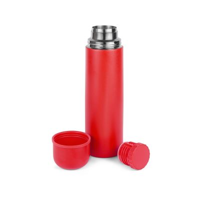 Термос Relaxika 101 (1 литр), красный (без лого)-5