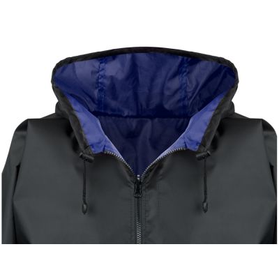 Дождевик Bi-color унисекс, синий классический/черный-5