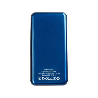 Внешний аккумулятор Forge v.2 металл, 10000mah, синий-2
