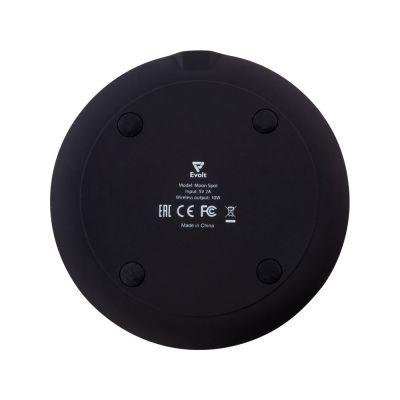 Беспроводное зарядное устройство с подсветкой логотипа Moon spot, 10 Вт, soft-touch-4