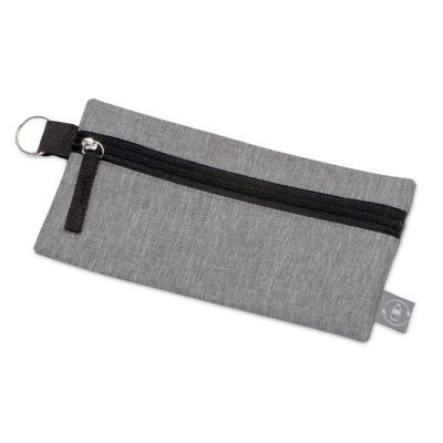 Универсальный пенал из переработанного полиэстера RPET Holder, серый/черный-0