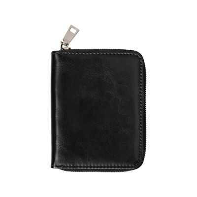 Картхолдер на молнии для 8 пластиковых карт с RFID защитой Fabrizio, черный-1