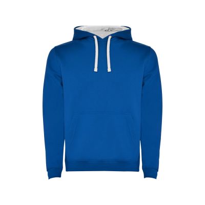Толстовка с капюшоном Urban мужская, королевский синий/белый-0