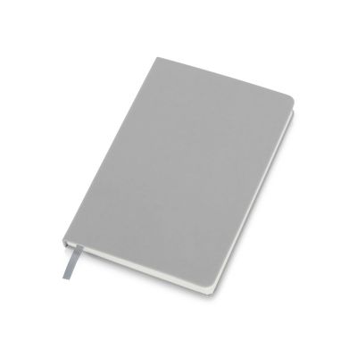 Бизнес-блокнот C2 софт-тач, твердая обложка, 128 листов, серый-0