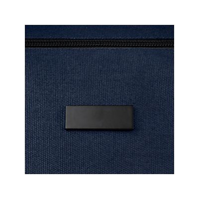 Спортивная сумка Joey из брезента, переработанного по стандарту GRS, объемом 25 л, темно-синий-4