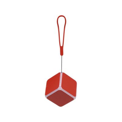 Портативная колонка Cube с подсветкой, красный-2