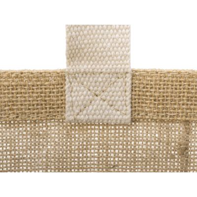 Сумка Jute джутовая с широким дном, натуральный-9