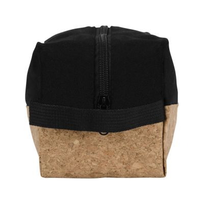 Несессер Corky хлопковый с пробковой вставкой, черный-5