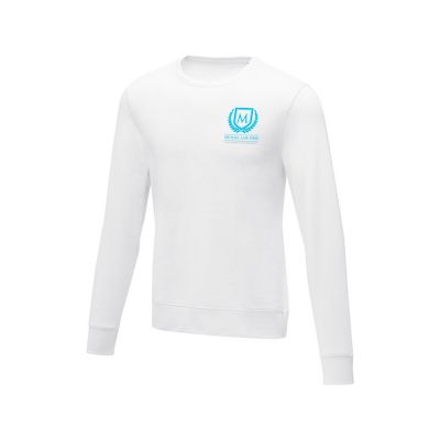 Мужской свитер Zenon с круглым вырезом, белый-5