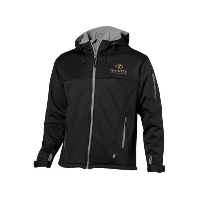 Куртка софтшел Match мужская, черный/серый-3