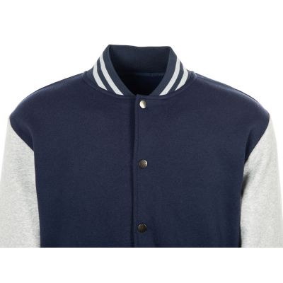 Бомбер Oxford, темно-синий/серый меланж, унисекс-10