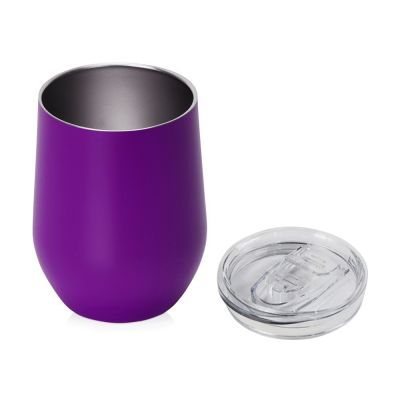 Вакуумная термокружка Sense, непротекаемая крышка, фиолетовый-1