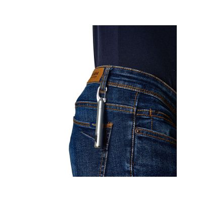 Ручка ARAYA со светодиодным фонариком, серебристый-1