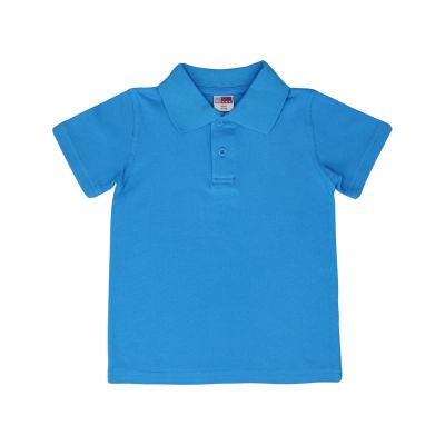 Рубашка поло First детская, голубой-7